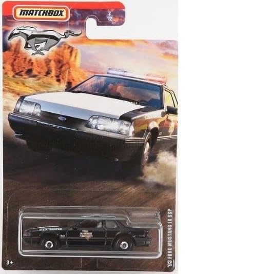 Matchbox Limited Edition Mustang Series Release Set of 3 Diecast Vehicles with a Coupe, Convertible, and Police Cruiser