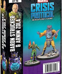 Marvel: Crisis Protocol Baron Strucker & Arnim Zola Character Pack - Unleash The Forces of Evil! Tabletop Superhero Game, Ages 14+, 2 Players, 90 Minute Playtime, Made by Atomic Mass Games