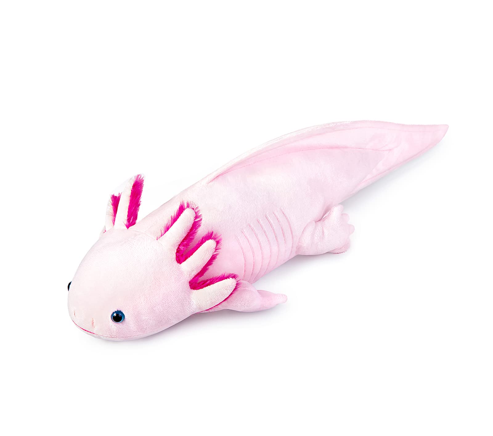 ZHONGXIN MADE Axolotl Plush - Light Pink Axolotl Stuffed Animal, Realistic 20" Cute Ambystoma Creepy Amphibians Plush Toys, Unique Plush Gift Collection for Kids