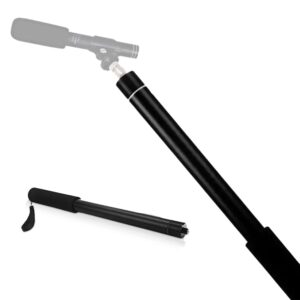 iographer microphone boom pole - handheld boom pole holder & adjustable microphone mount - compact & extendable pole mount with maximum reach 1.5m (59")