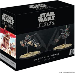 star wars: legion swoop bike riders unit expansion - enhance battlefield mobility! tabletop miniatures strategy game for kids & adults, ages 14+, 2 players, 3 hour playtime, made by atomic mass games