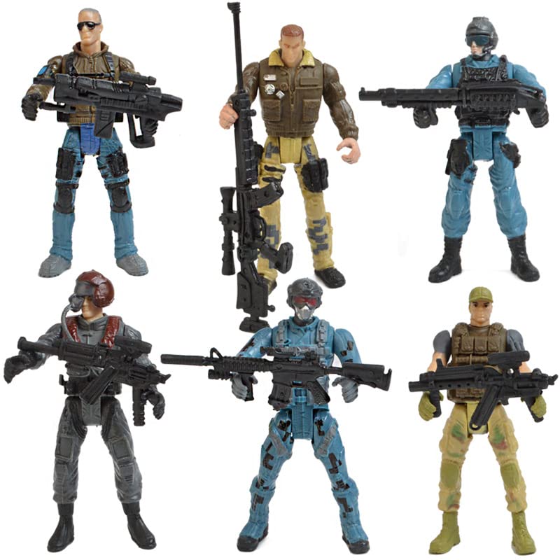 Ai-Fun 12PCS Action Figures Set, Special Force Soldier Figures, Fighting with Zombie Dead and Mercenary Figures Action Figures for Kids (Zombie and Mercenary)