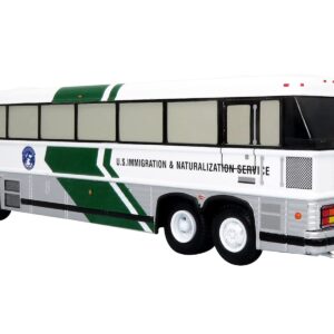 Iconic Replicas MCI MC-12 Coach Classic Bus U.S. Immigration & Naturalization Service Vintage Bus & Motorcoach Collection 1/87 Diecast Model 87-0343