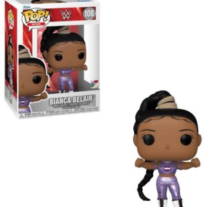 POP WWE: Bianca Bel Air Funko Pop| Vinyl Figure (Bundled with Compatible Pop Box Protector Case), Multicolor, 3.75 inches