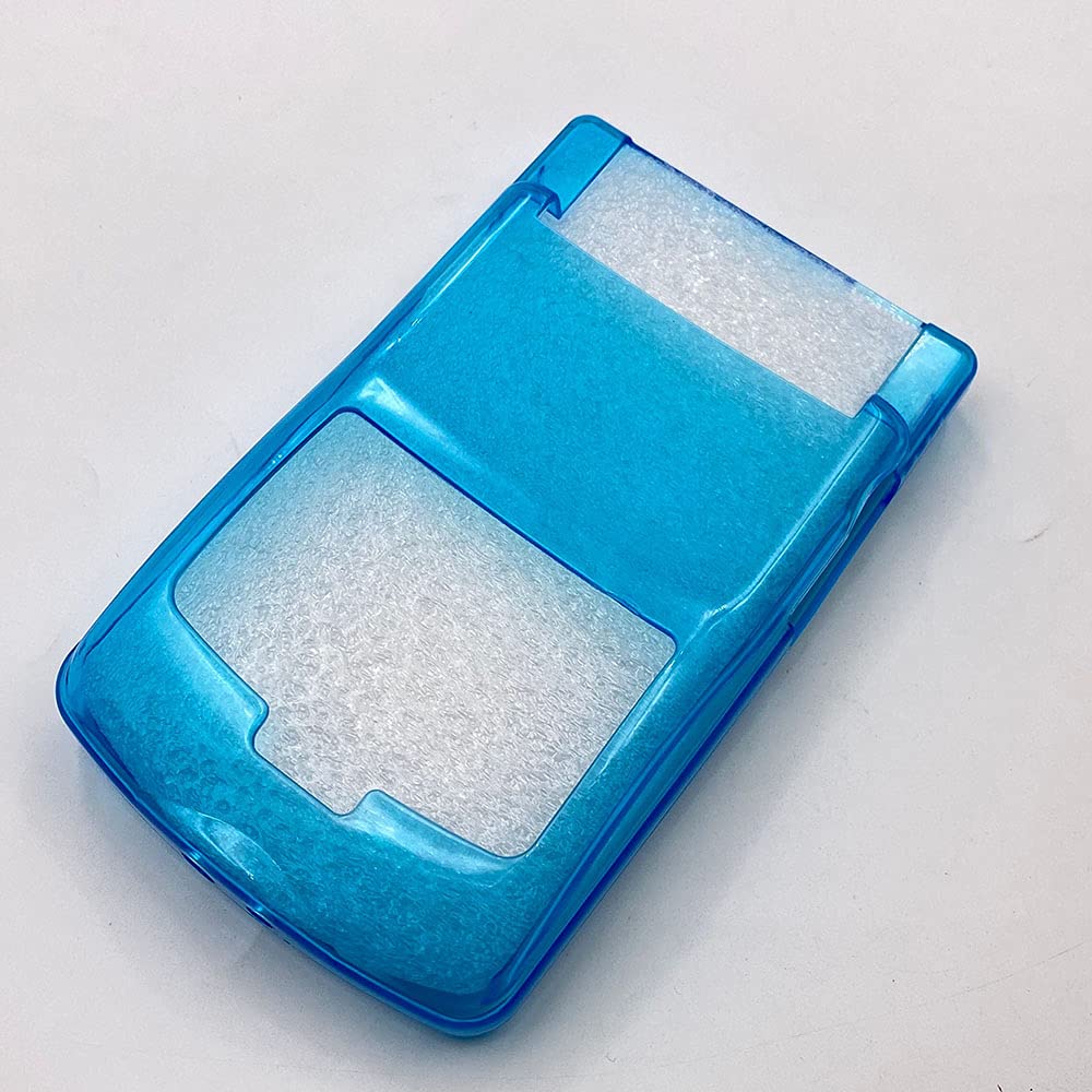 Limentea TPU Protective Shell For GameBoy Color GBC Console Soft Silicone Case Protection Cover Accessories Replacement (Clear Blue)