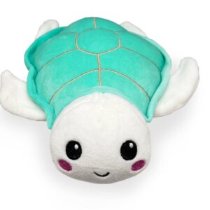 Hatchkinz | Reversible Sea Turtle to Egg Plushie | Happy + Sad | Show Your Mood | Stress Relief Plush 7"