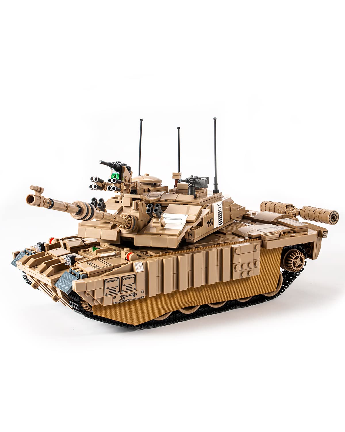 dOvOb Military Challenger Ⅱ Tank Building Blocks Set, 1687 Pieces Bricks, Army Toys as Gift for Kids or Adult