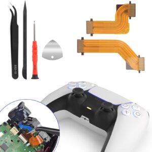 ywlrong r2 l2 l1 r1 flex cable for sony playstation 5 ps5 connector cable replacement for ps5 handle controller trigger button ribbon cable(left & right)