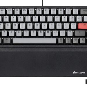 Hexgears PowerBlade X1 Pro Wireless Mechanical Keyboard, 3-Mode Connectivity, 65% Gaming Keyboard, Double-Shot PBT Pudding Keycaps, Hot-Swappable Kailh Box Switches, N-Key Rollover, Wrist Rest