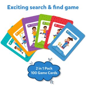 Skillmatics Card Game - Found It Indoor & Outdoor Combo, Scavenger Hunt for Kids, Girls, Boys, Fun Family Game, Gifts for Ages 4, 5, 6, 7