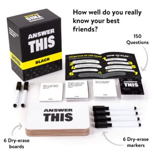 Answer This - How Well Do You Know Your Close Friends? - Hilarious Party Card Game for Adults - Cool Conversation Cards for a Game Night