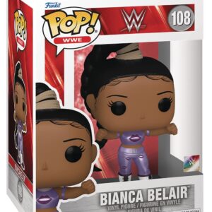 POP WWE: Bianca Bel Air Funko Pop| Vinyl Figure (Bundled with Compatible Pop Box Protector Case), Multicolor, 3.75 inches