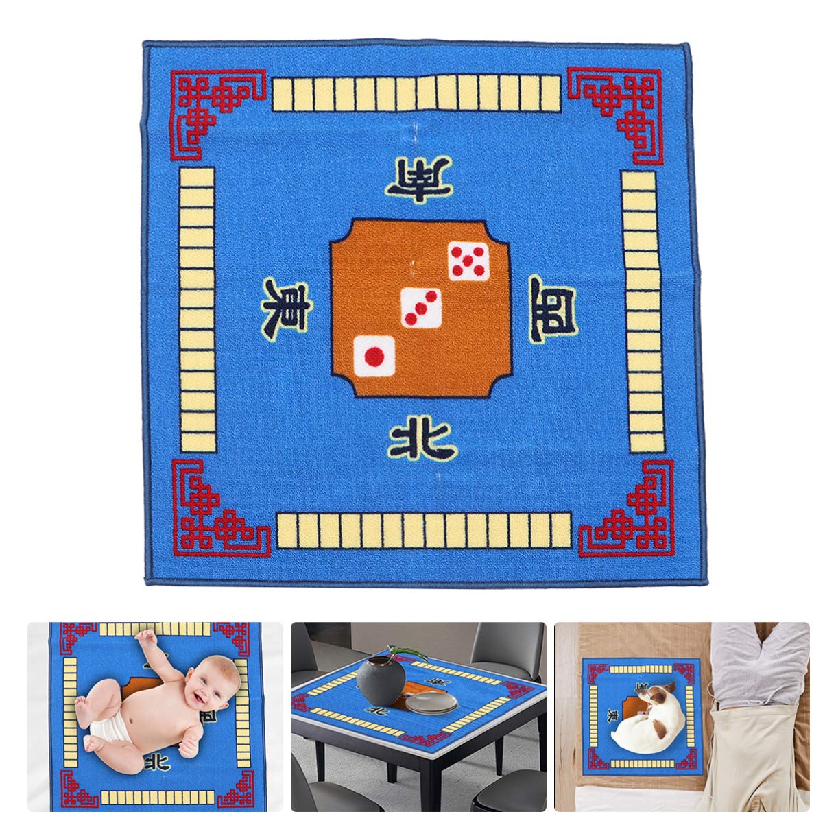 Ciieeo 1pc Table Cover Table Mat Poker Mat Mahjong Mat