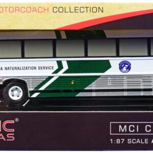 Iconic Replicas MCI MC-12 Coach Classic Bus U.S. Immigration & Naturalization Service Vintage Bus & Motorcoach Collection 1/87 Diecast Model 87-0343