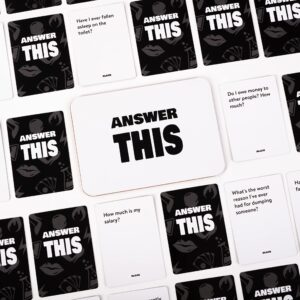 Answer This - How Well Do You Know Your Close Friends? - Hilarious Party Card Game for Adults - Cool Conversation Cards for a Game Night