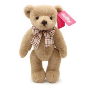 suepcuddly 13" Jointed Teddy Bear Stuffed Animal for Girl,Boy,Baby Cute Plush Toy/Light Brown