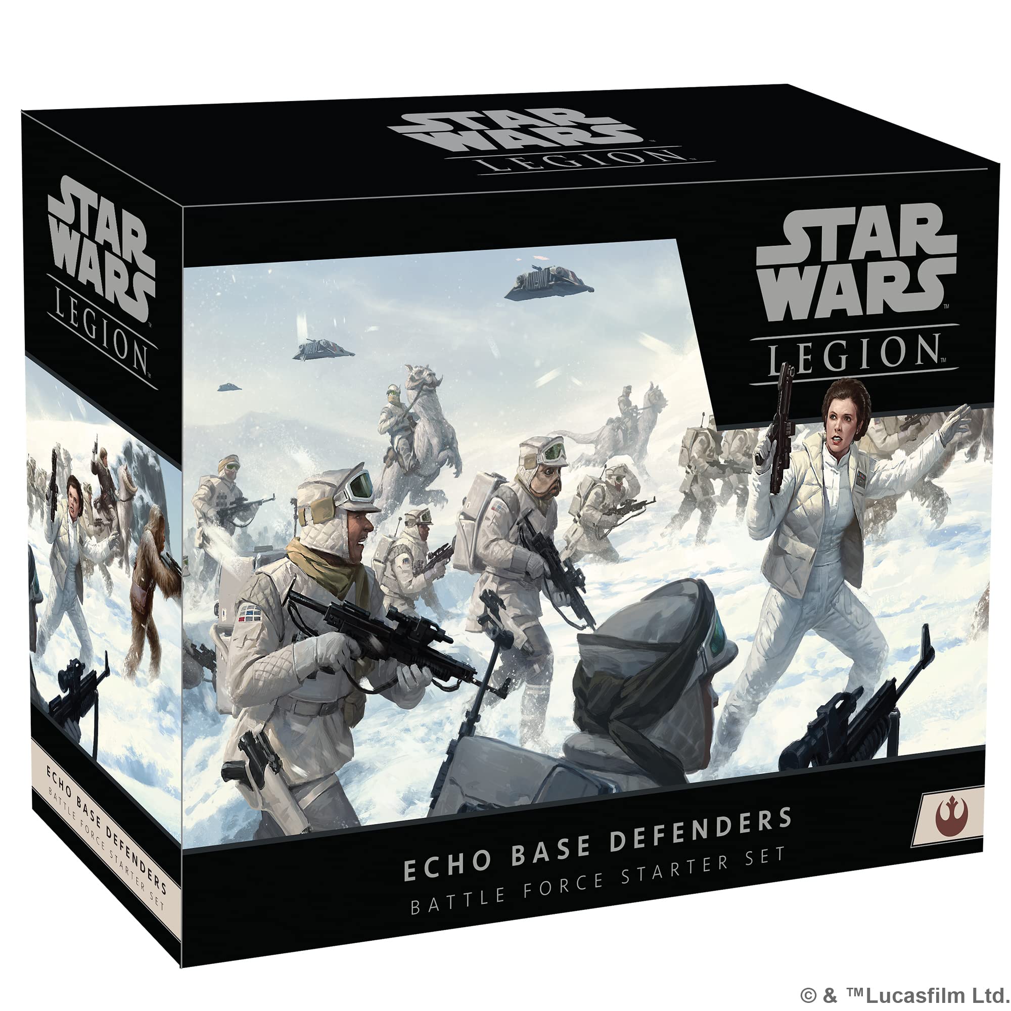 Star Wars: Legion Echo Base Defenders Battle Force Starter Set - Lead The Rebel Alliance! Tabletop Miniatures Strategy Game, Ages 14+, 2 Players, 3 Hour Playtime, Made by Atomic Mass Games