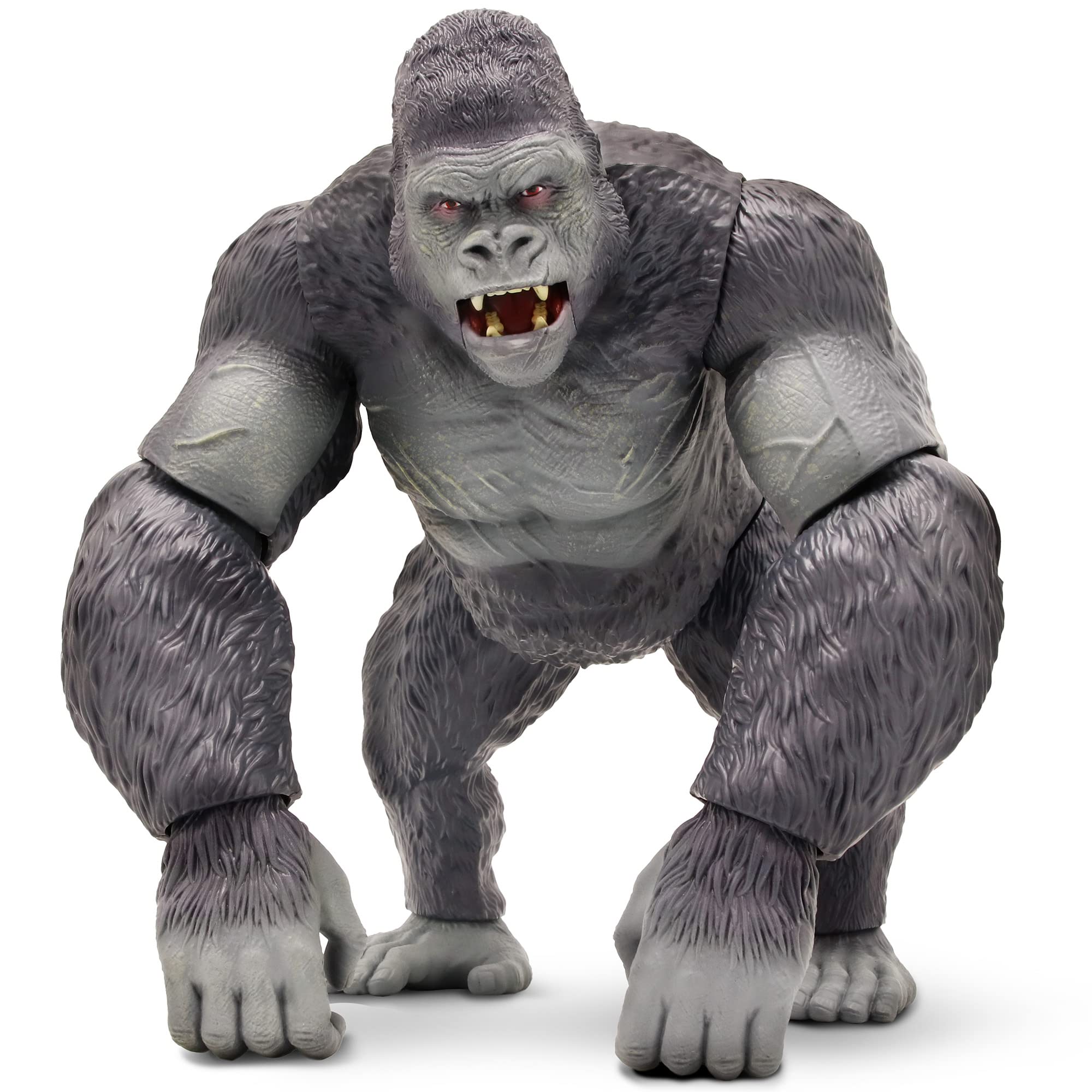 Lanard Primal Clash! Big Boss Gorilla! - 17'' Action Figure, Giant Poseable Mega-Monster, Ages 3+