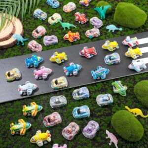 Leitee 150 Pack Mini Pull Back Car Bulk Birthday Party Favors Carnival Prizes Racing Vehicles Pull Back Car for Goodie Bag Stuffers Classroom Exchange Gifts(Planes Car)