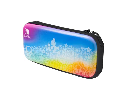 PDP Travel Case with Wrist Strap and Built-in Stand - Nintendo Switch/Lite/OLED Compatible - Super Mario Lumalee Star Spectrum