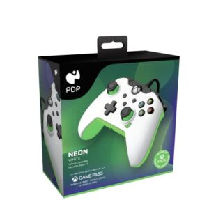 PDP Wired Controller Neon White for Xbox Series X|S, Gamepad, Wired Video Game Controller, Gaming Controller, Xbox One, Officially Licensed - Xbox Series X