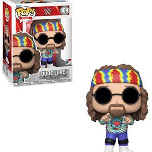 POP WWE: Dude Love Funko Pop! Vinyl Figure (Bundled with Compatible Pop Box Protector Case), Multicolor, 3.75 inches