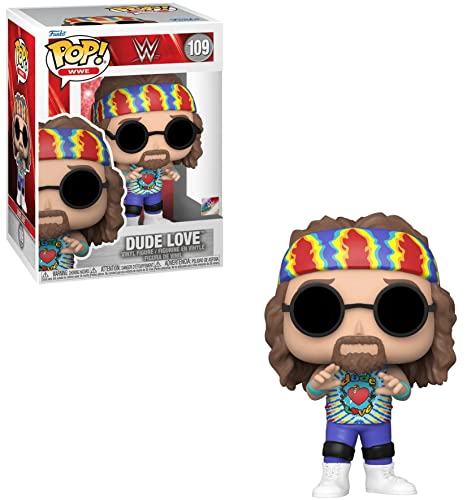 POP WWE: Dude Love Funko Pop! Vinyl Figure (Bundled with Compatible Pop Box Protector Case), Multicolor, 3.75 inches