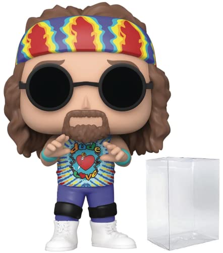 POP WWE: Dude Love Funko Pop! Vinyl Figure (Bundled with Compatible Pop Box Protector Case), Multicolor, 3.75 inches