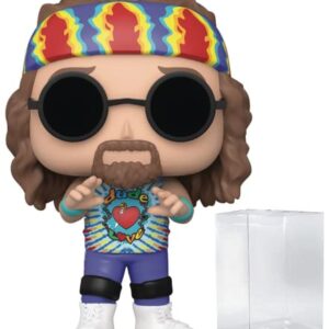 POP WWE: Dude Love Funko Pop! Vinyl Figure (Bundled with Compatible Pop Box Protector Case), Multicolor, 3.75 inches