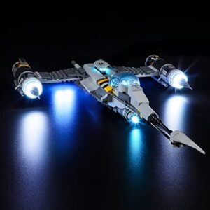 YEABRICKS LED Light Kit for Lego - Star Wars The Mandalorian's N-1 Starfighter Building Blocks Model, LED Light Set Compatible with 75325(Lego Set NOT Included)