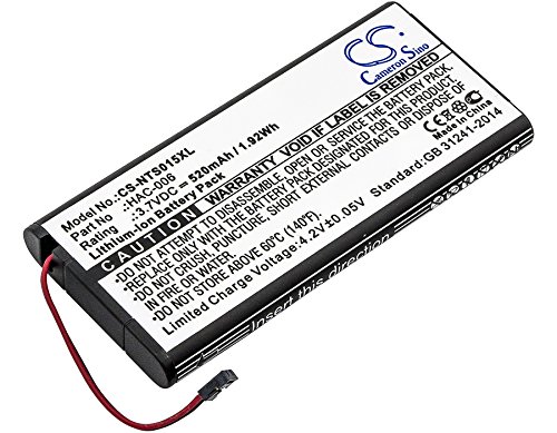 NCNDB Battery Replacement for HAC-006, HAC-BPJPA-C0 HAC-015, HAC-016, HAC-A-JCL-C0, HAC-A-JCR-C0, Switch Controller 520mAh