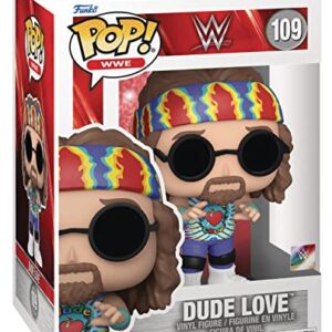 POP WWE: Dude Love Funko Pop! Vinyl Figure (Bundled with Compatible Pop Box Protector Case), Multicolor, 3.75 inches