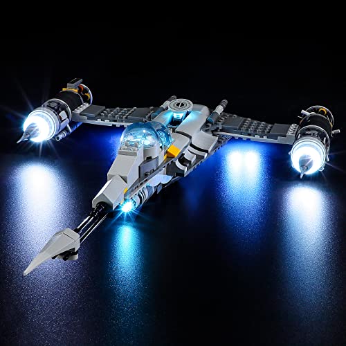 YEABRICKS LED Light Kit for Lego - Star Wars The Mandalorian's N-1 Starfighter Building Blocks Model, LED Light Set Compatible with 75325(Lego Set NOT Included)