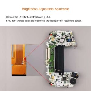 HISPEEDIDO 3.2 inch Backlight LCD Backlit V2 IPS Screen,10 Brightness Adjustable,5 IN 1 Repair Upgraded Custom Mod Kits Compatible for Game Boy Advance GBA