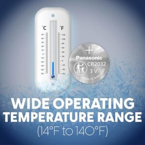 Panasonic CR2032 3.0 Volt Long Lasting Lithium Coin Cell Batteries in Child Resistant, Standards Based Packaging, 1-Battery Pack