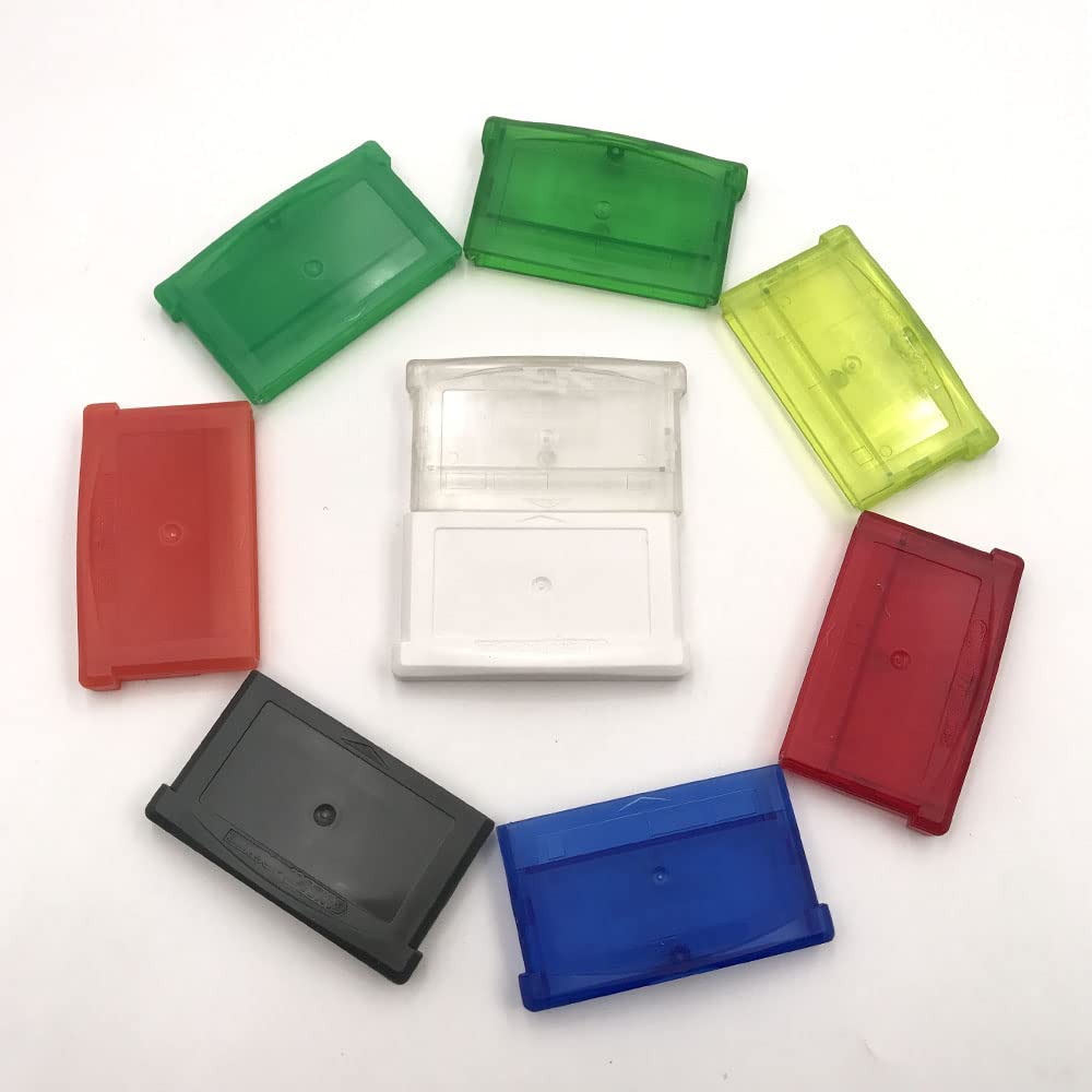 Colorful Game Card Cartridge Shell Case Box for Gameboy Advance GBA GBA SP NDSL NDS Replacement (Clear)