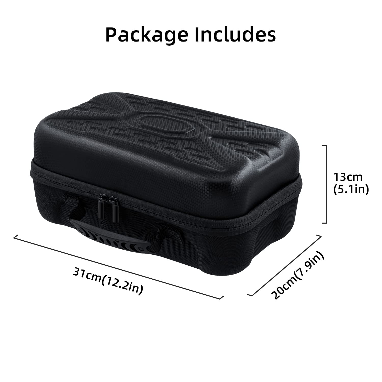 Mcbazel Hard Carrying Case for Xbox Series S, Travel Case Storage Bag for Xbox Series S Console Wireless Controller & Gaming Accessories - Black