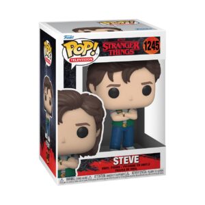 POP [Stranger Things - Steve Harrington [Season 4] Video Store Outfit Funko Vinyl Figure (Bundled with Compatible Box Protector Case), Multicolor, 3.75 inches