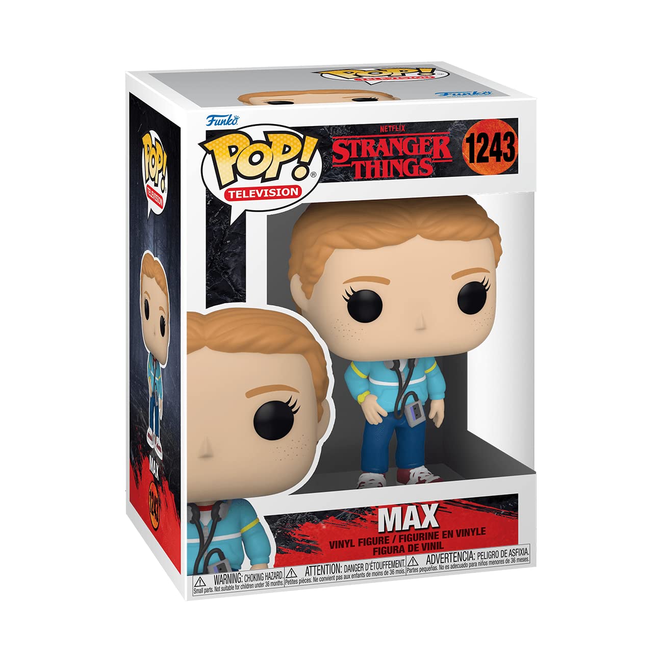 POP [Stranger Things - Max Mayfield [Season 4] Funko Vinyl Figure (Bundled with Compatible Box Protector Case), Multicolor, 3.75 inches