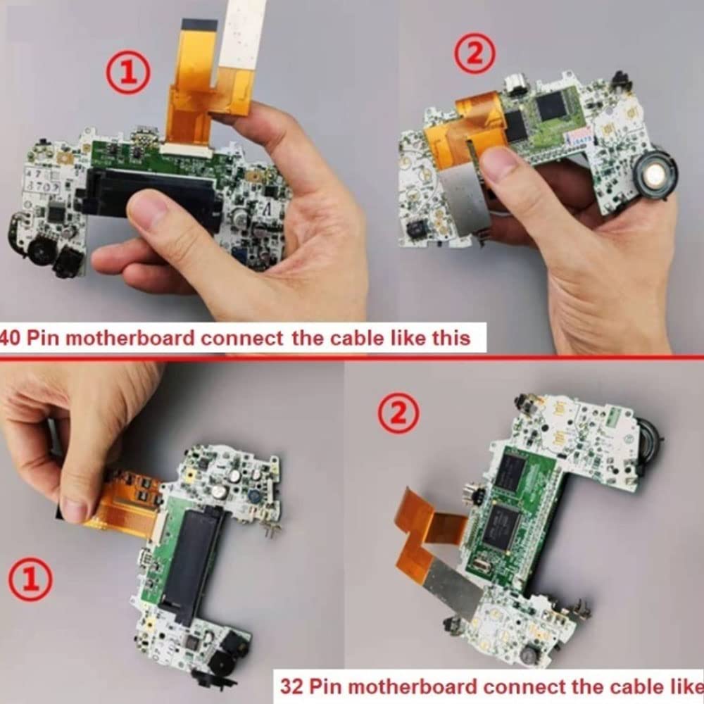HISPEEDIDO 3.2 inch Backlight LCD Backlit V2 IPS Screen,10 Brightness Adjustable,5 IN 1 Repair Upgraded Custom Mod Kits Compatible for Game Boy Advance GBA