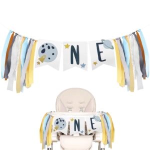 You Are My Sunshine High Chair Banner,First Trip Around The Sun Birthday Decoration,Boho Sunflower Party Decoration (Blue Space)