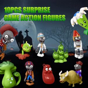 Genqiang Action Figures Set, 10 Pieces Mini Figurines, Surprise Game Series PVC Toys for Kids and Fans, Ideal for Collection Party Supplies Cupcake Toppers