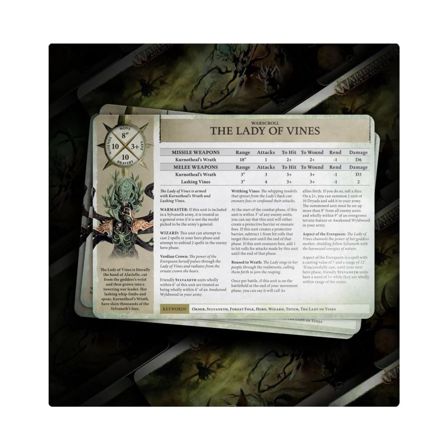 Games Workshop Warhammer Age of Sigmar: Warscroll Cards - Sylvaneth