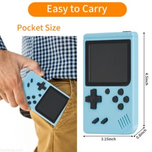 Handheld Game Console, 500 Classic FC Retro Game with 3.0" LCD Screen, Portable Video Games, 1200mAh Rechargeable Battery, Support to Connect TV & 2 Players