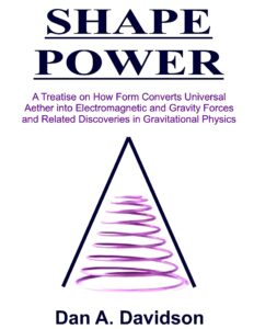 shape power. a treatise on how form converts universal aether into electromagnetic and gravity forces and related discoveries in gravitational physics. [typeset, unbound loose leaf] revisions 11/2022