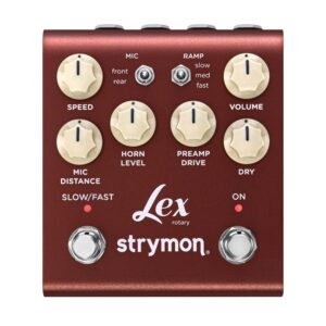 strymon lex v2 rotary speaker guitar effects pedal for electric and acoustic guitar, synths, vocals and keyboards