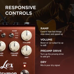 Strymon Lex V2 Rotary Speaker Guitar Effects Pedal for Electric and Acoustic Guitar, Synths, Vocals and Keyboards