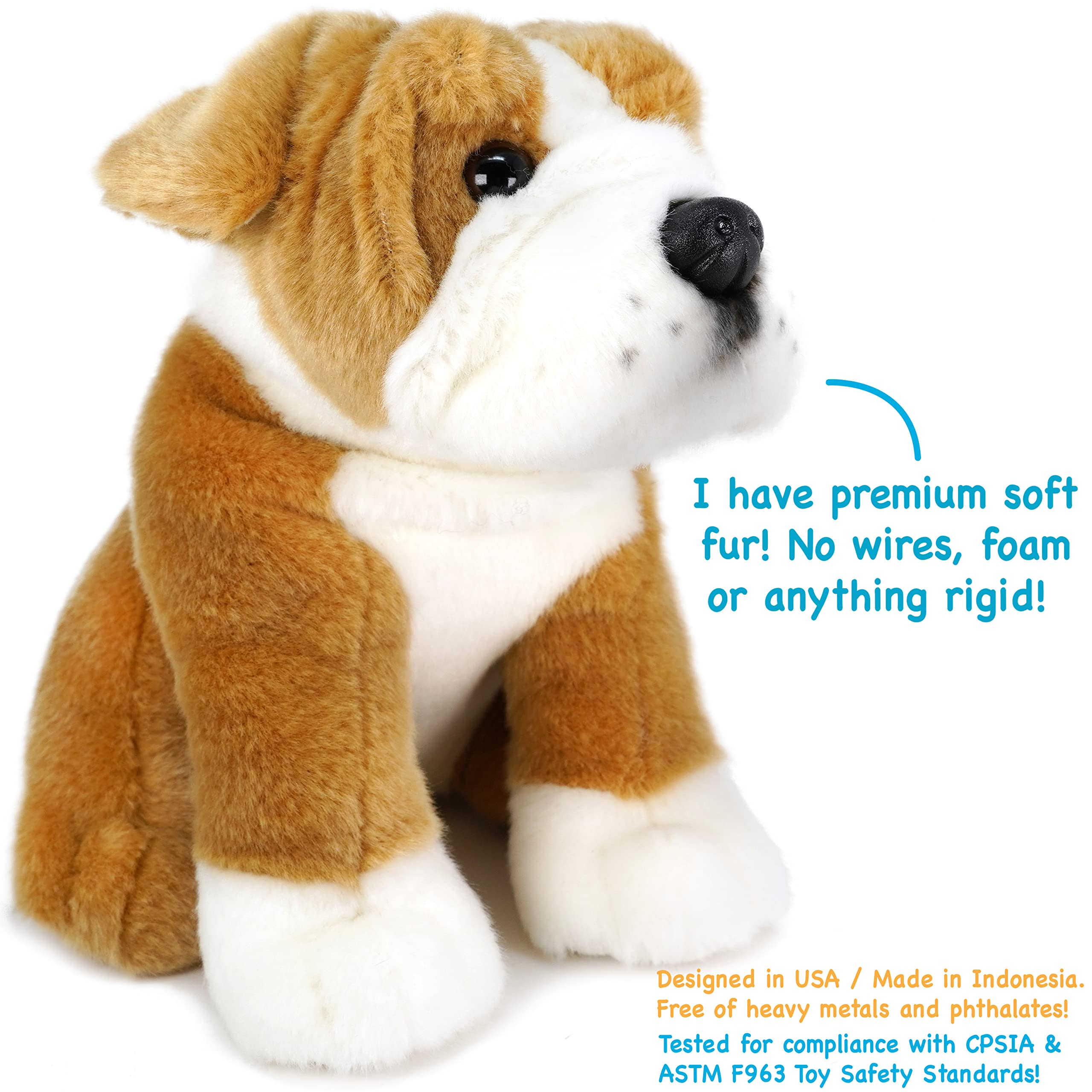 VIAHART Egan The English Bulldog | 9 Inch Stuffed Animal Plush | by TigerHart Toys