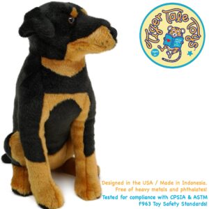 VIAHART Ronin The Rottweiler | 14 Inch Stuffed Animal Plush | by TigerHart Toys