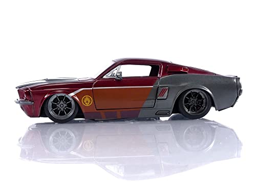 Jada Toys Marvel Guardians of The Galaxy 1:24 1967 Shelby GT500 Die-cast Car with 2.75" Star-Lord Figure